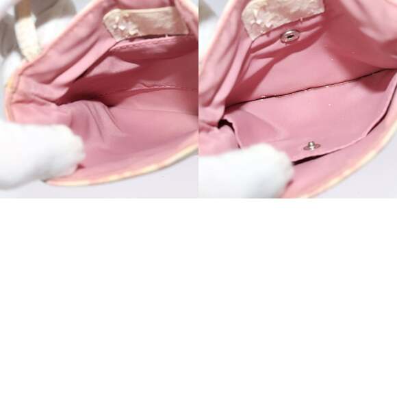 DIOR Trotter Canvas Shoulder Bag Pvc Pink - Picture 12 of 12